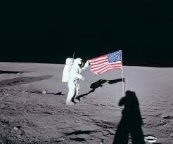 American astronauts land on the moon