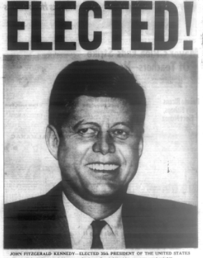 President Kennedy is elected