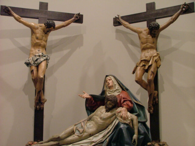 Gregorio Fernéndez esculpeix el Davallament