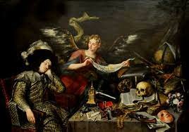 Antonio Pareda pinta El somni del cavaller.