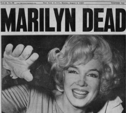 Marilyn Monroe dies
