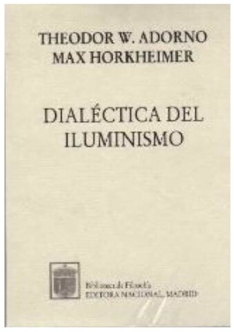Dialéctica del Iluminismo