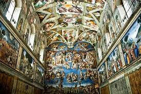 1.Michelangelo finishes painting the Sistine Chapel