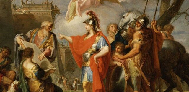 Alejandro rinde homenaje a Aquiles