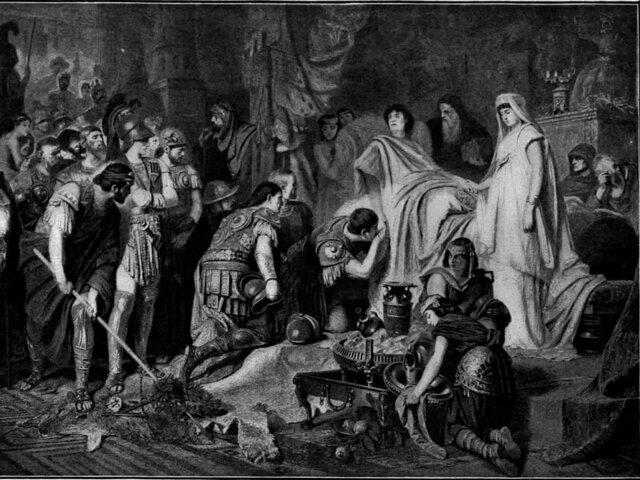 Muerte de Alejandro Magno y división de su imperio.