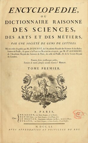 Publicació de l’Enciclopèdia. Diderot i D’Alembert