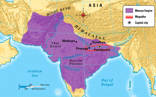 Chandragupta Maurya started the Maurya Empire