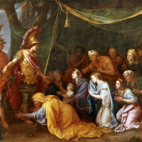 Ataque a Persépolis: rey de Asia central.