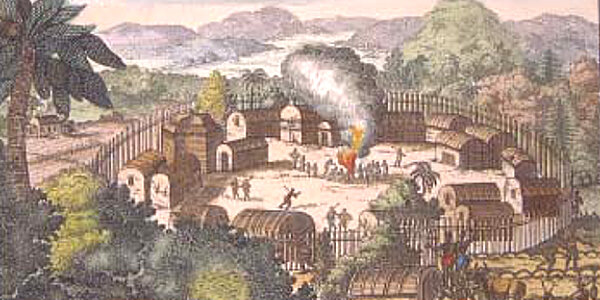 1655, the Peach Tree War begins with the attacks on New Amsterdam and Pavonia