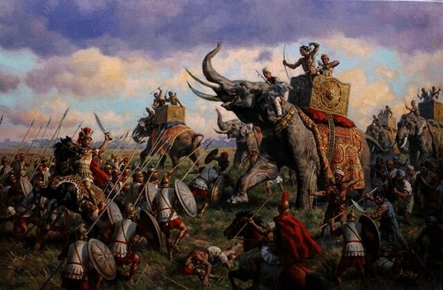 Batalla en Hydaspies.