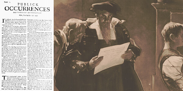 1690, Boston releases its first ever newspaper