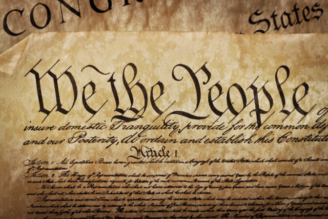 US Constitution written