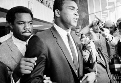 Boxer Muhammed Ali refuses military service