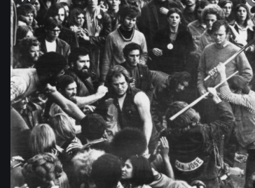The Rolling Stones host the Altamont music festival