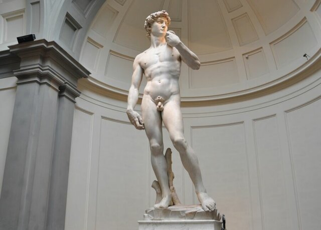 Michelangelo finishes david