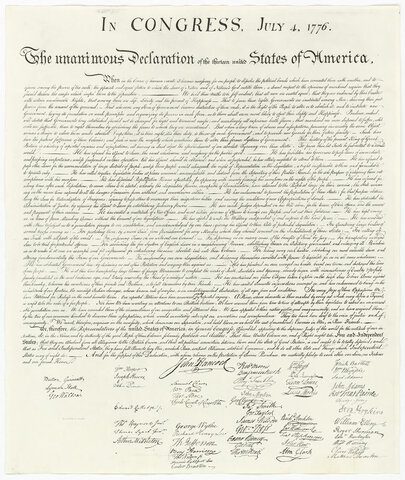 Declaration of Independence is adopted