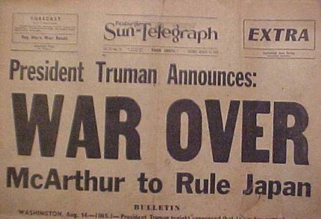 The World War second finished