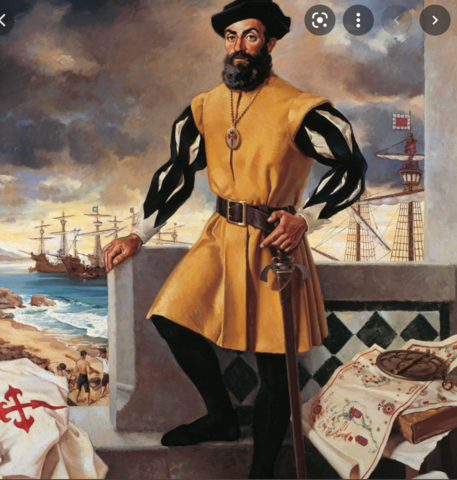 Ferdinand Magellan sets sail around the world.