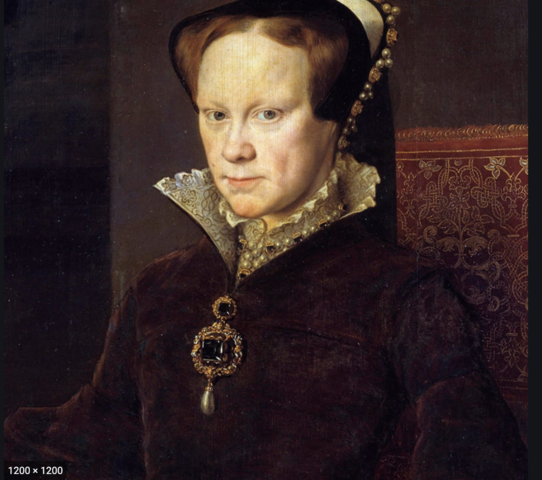 Mary Tudor takes the throne.