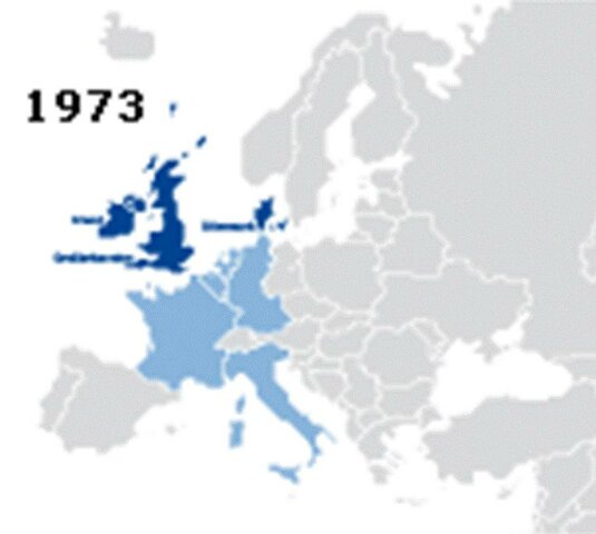Ireland, United Kingdom and Denmark join EU