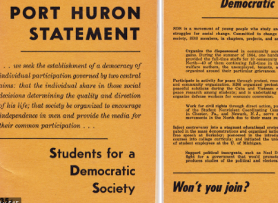 SDS releases its Port Huron statement