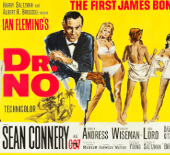 "Dr. No" the first James Bond movie premiers