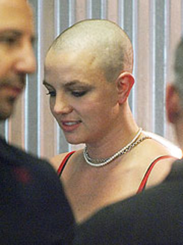 Britney's shaved head