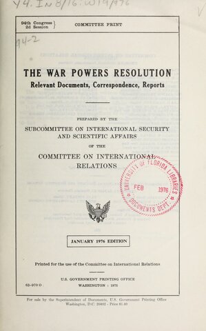 War Powers Act
