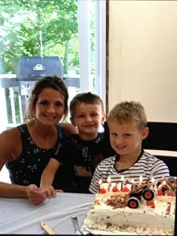 À mon anniversaire de 8 ans