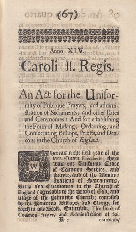 The Act of Uniformity