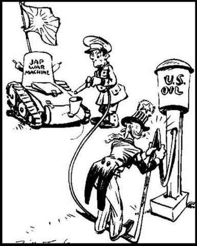 US sets an Oil Embargo on Japan