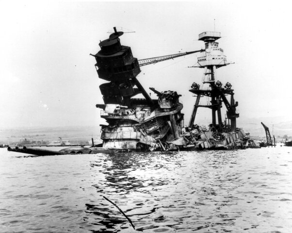 The Destruction of The USS Arizona.