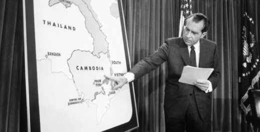 Nixon sends troops into Cambodia