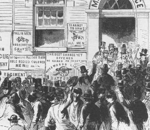 Men were drafted into the camp