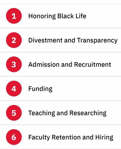 UMD Graduates Send Demands