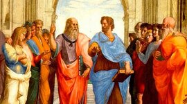 Timeline: Vida de Sócrates, Platón, Aristóteles, San Agustín de Hipona y Santo Tomás de Aquino.