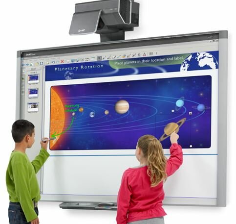 Era de la interactividad gracias a las pizarras digitales y sus complementos