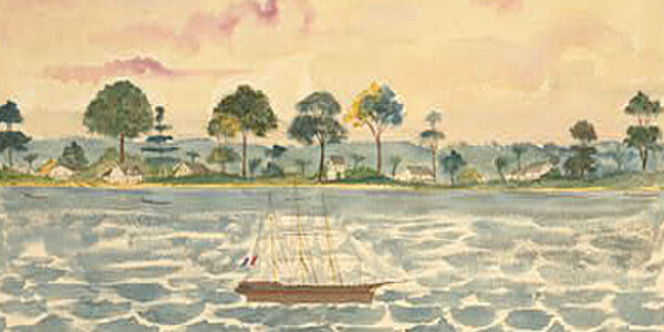 1820, free African slaves sail for New York to Freetown