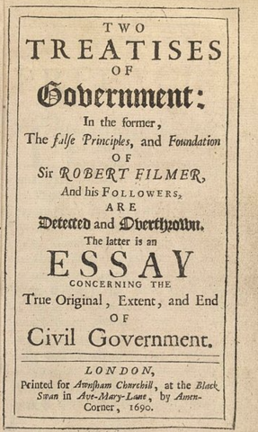 Two Treatises of Government Published