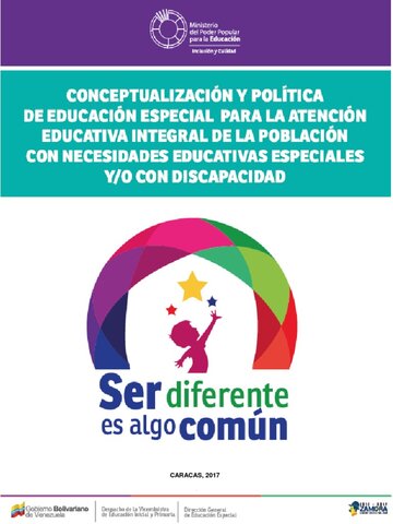 (1980) Publicación para una Política de Educación Especial