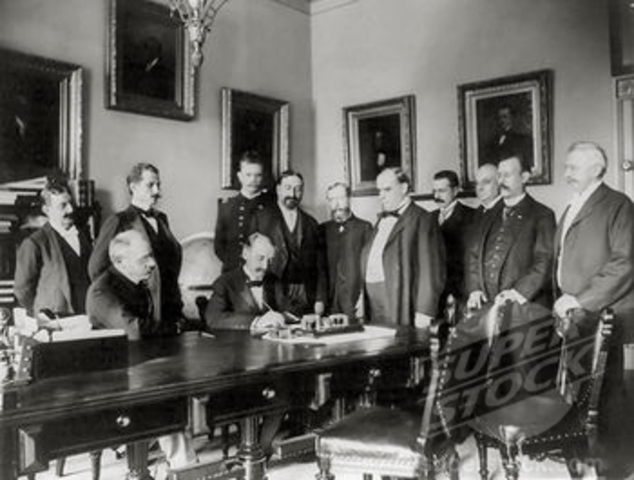 U.S. and Spain Peace Treaty