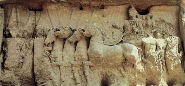 ROMA. ESCULTURA FRISOS DEL ARCO DE TITO