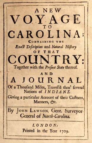 John Lawson encounters Native Americans