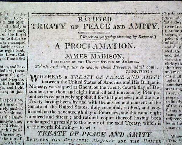 The Treaty of Ghent