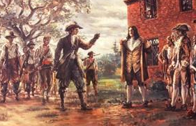 Bacon's Rebellion in Virginia; Bacon writes the "Declaration of the People of Virginia".