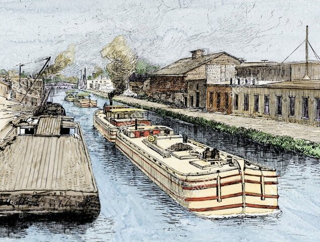 Completion of the Erie Canal