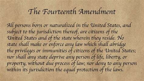 The Fourteenth Amendment