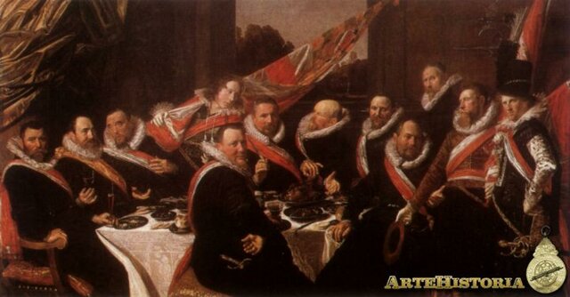 Banquete en honor al cuerpo de guardias de Les Corps