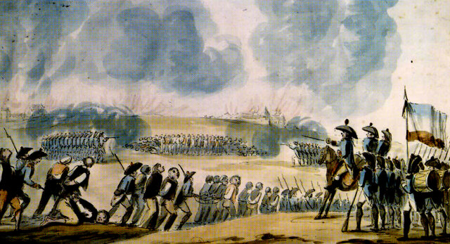 The beginning of the First French Republic