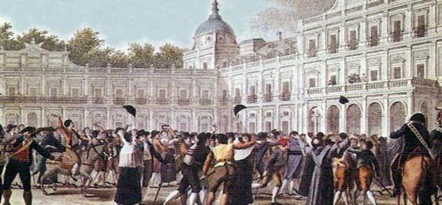 Motín de Aranjuez, destitución de Godoy y abdicación de Carlos IV en Fernando VII